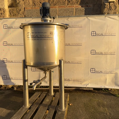 300L S/S Vertical Mix Tank With Rigal Bennett Shearhead Mixer 2.2 kw