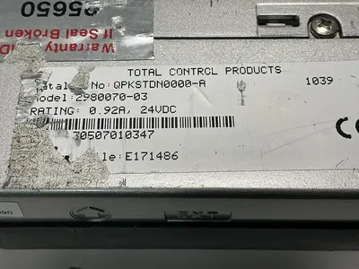 USED TOTAL CONTROL PRODUCTS QPKSTDN0000-A