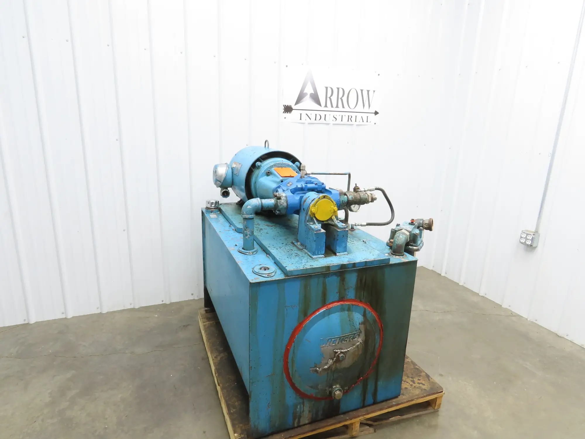 Eaton Vickers Hydraulic Power Unit 120 Gallon 29 GPM 3000PSI 30Hp 230/460V 3Ph