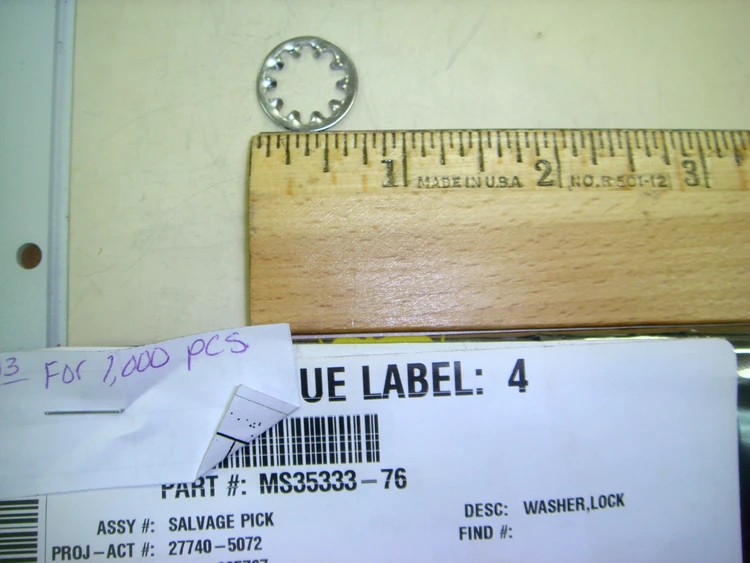 New | in-Stock Lockwashers MS35333-76 Hardware Washers Arizona US | ASSET CONVERSION SPECIALISTS, INC. #312125