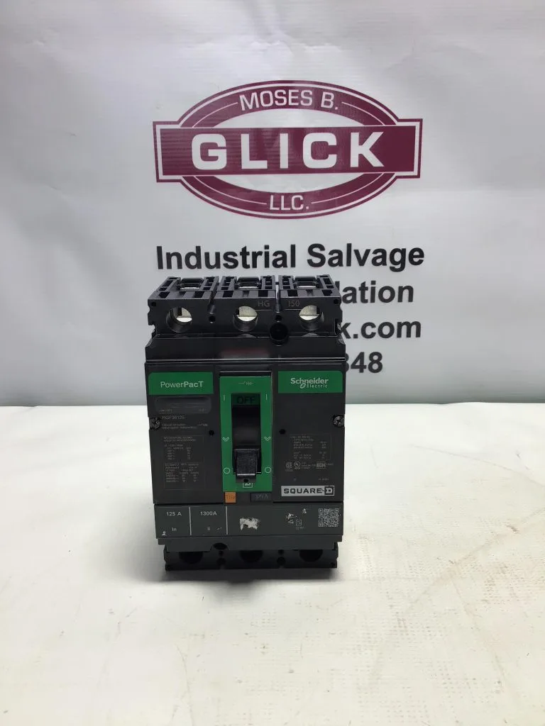 Square D HGF36125 Power Pact;  125 Amp Circuit Breaker