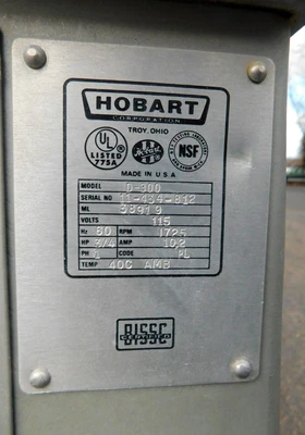 USED HOBART 30 QUART MIXER D-300