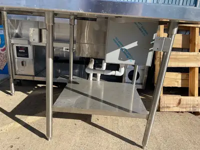 Used Falcon Restaurant Supply Used 85" Stainless Steel Drink Station with Ice Bin and Cup Dispensers - SS270 Underbar Equipment Illinois US | Falcon Restaurant Supply #1375887