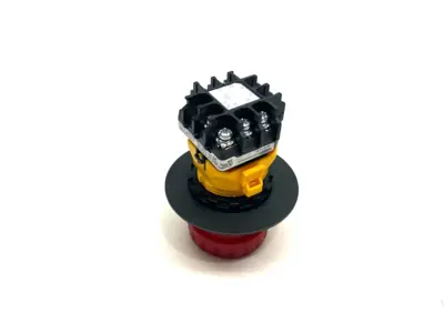 USED BANNER ENGINEERING PANEL-MOUNT EMERGENCY STOP PUSH BUTTON 30MM 2NC/1NO