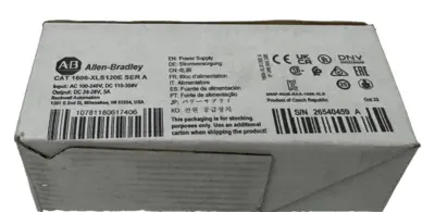 ALLEN BRADLEY 1606-XLS120E POWER SUPPLY 100-240V 110-300VDC UNUSED SURPLUS