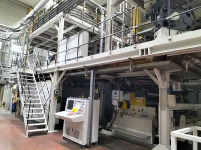 2008 SML 2.5m 7 layer cast stretch film extrusion line Extrusion Lines, Cast Lines | Mark One Machinery (9)