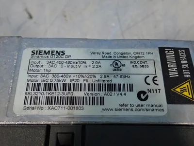 USED SIEMENS 6SL32101KE123UP0