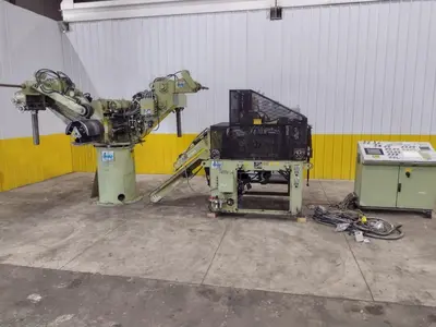 18” X .175”  X 8,000 LBS CWP MODEL #SFAC4-20 SPACE-SAVER AUTOMATIC DOUBLE END SERVO COIL FEED LINE: STOCK #22215