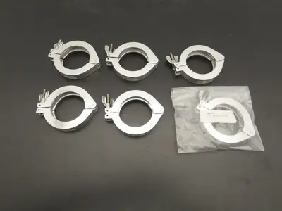 Nor-Cal NW-50-CP Aluminum Wing Nut Clamp for DN 50 ISO-KF Flange Lot of 6