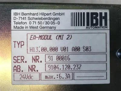 USED IBH AUTOMATION TYP EA-MODUL (MI 2)