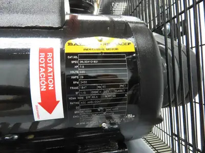 BelAire BA Reciprocating Air Compressor 23CFM 7.5HP 230V 1Ph 80 Gal