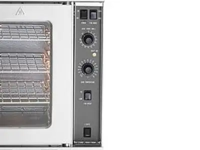 Double Deck Full Size Natural Gas OR Propane Convection Oven with Legs - 108,000 BTU