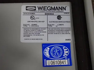 USED WIEGMANN B060604
