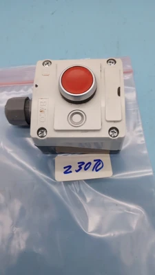 USED BACO LBX1 RED PUSH BUTTON SWITCH