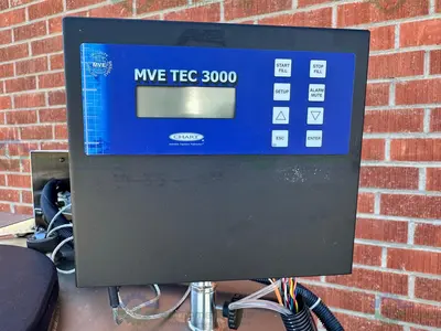 USED CHART MVE 800 SERIES-150  LIQUID NITROGEN CRYOGENIC STORAGE TANK W/ TEC 3000
