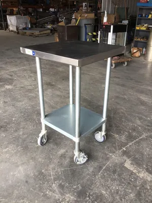 Regency 24″ Square Stainless Commercial Kitchen Table/Cart