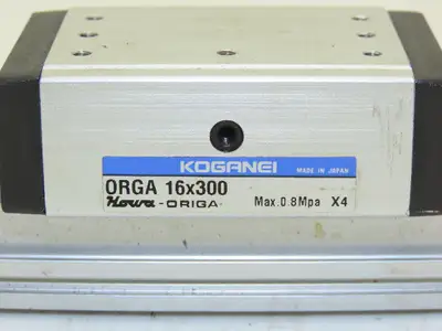 Koganei ORGA 16x300 Howa-Origa Pneumatic Air Slide Linear Actuator 116psi