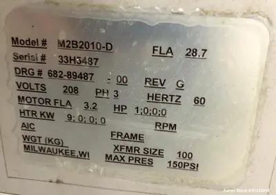 USED STERLCO M2B2010-D