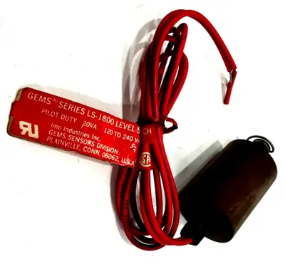 NEW GEMS SENSORS LS-1800 LEVEL SWITCH LS1800