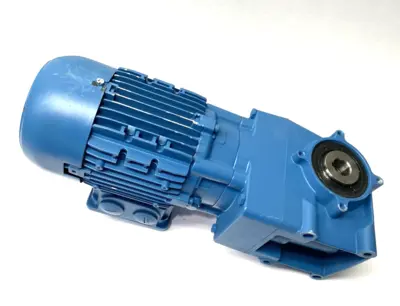 USED WEG HELICAL WORM GEARED MOTOR 19016014