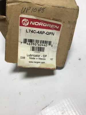 L74C-4AP-QPN : Norgren Excelon Lubricator, Oil-Fog, 1/2″ NPT, Manual Drain