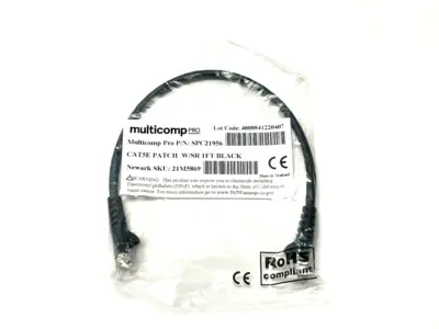 SPC21956 | Multicomp  CAT5e Patch Cable 1ft Length LOT OF 3 - New