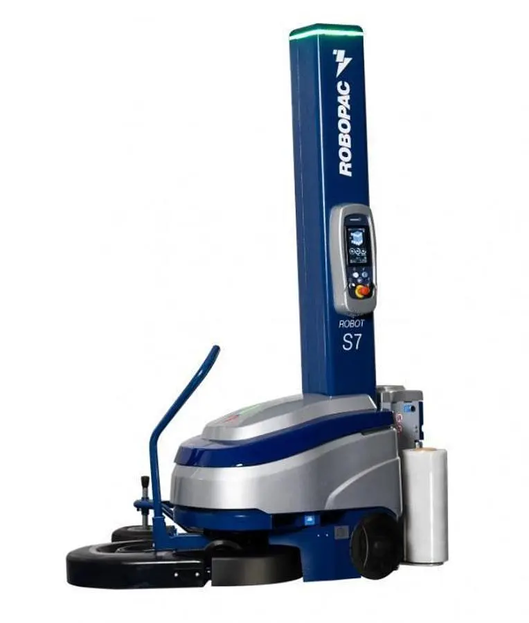 Robot S7 – Portable Stretch Wrapper with Battery Power and Precision Control