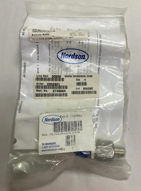 Used NORDSON 274988A Filters Ohio US | Surplus Asset Holdings #1233979