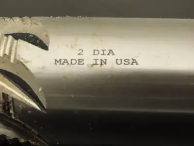 Cleveland C30776 Fluted Coarse Pitch Knuckle Rougher End Mill 2" Dia x 8" Flute