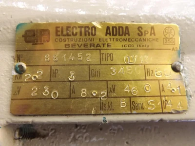 Used ELECTRO ADDA _UNKNOWN_ A.C. Motors | OCO Industrial #1581210