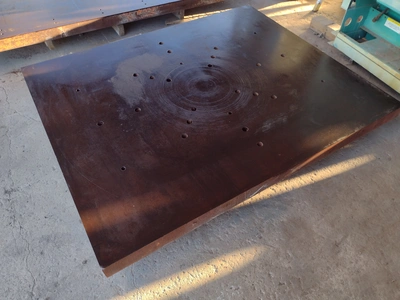 48" x 59 1/4" x 3" STEEL FLOOR PLATE #4184