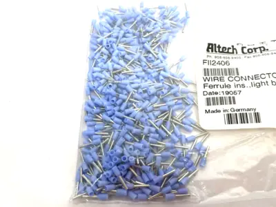 New | in-Stock Altech Insulated Crimp Ferrule Terminal 24AWG/0.25sqmm 500-PACK Electrical Fittings Michigan US | Maverick Industrial Sales #1390899