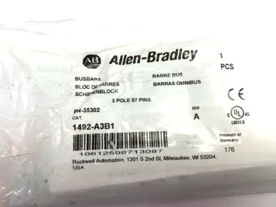 NEW ALLEN-BRADLEY SER. A BUSBAR 3-POLE, 57-PINS, 3-PHASE 100A