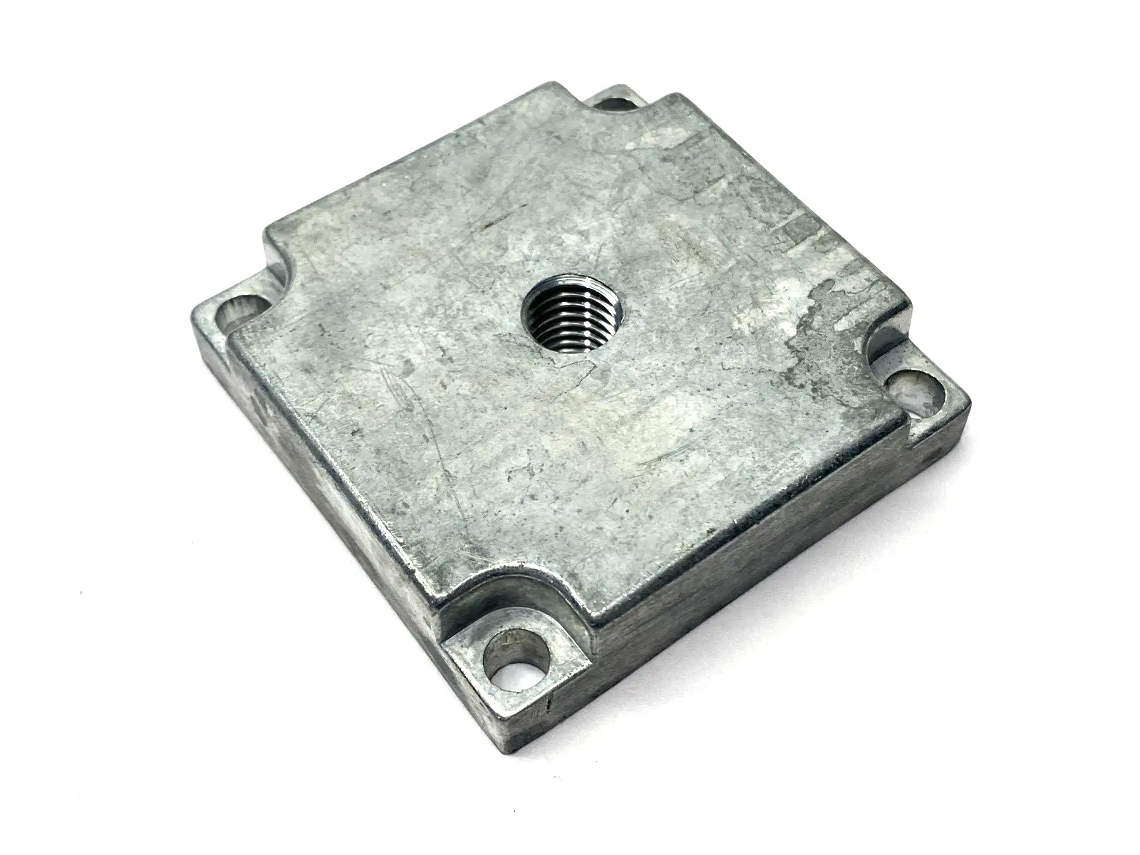 Used FlexLink End Plate for Beam, 64 x 64mm, M12 Thread, Zinc, Die-Cast Conveyor Parts Michigan US | Maverick Industrial Sales #1473947