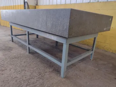 8' X 4' X 10" CHALLENGE PRECISION LAYOUT INSPECTION GRANITE TABLE: STOCK #23800