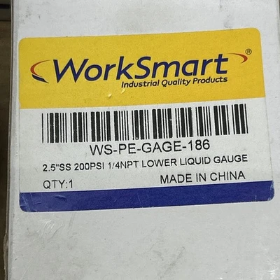 NEW worksmart WS-PE-GAGE-186