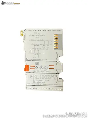 Used BECKHOFF DIGITAL INPUT MODULE KL1002, 24VD PLC Input & Output Kentucky US | Industrial Parts R Us Inc. #1512122