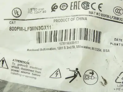 Allen Bradley Pushbutton Green Illuminated Momentary 2 NO 2NC 22mm