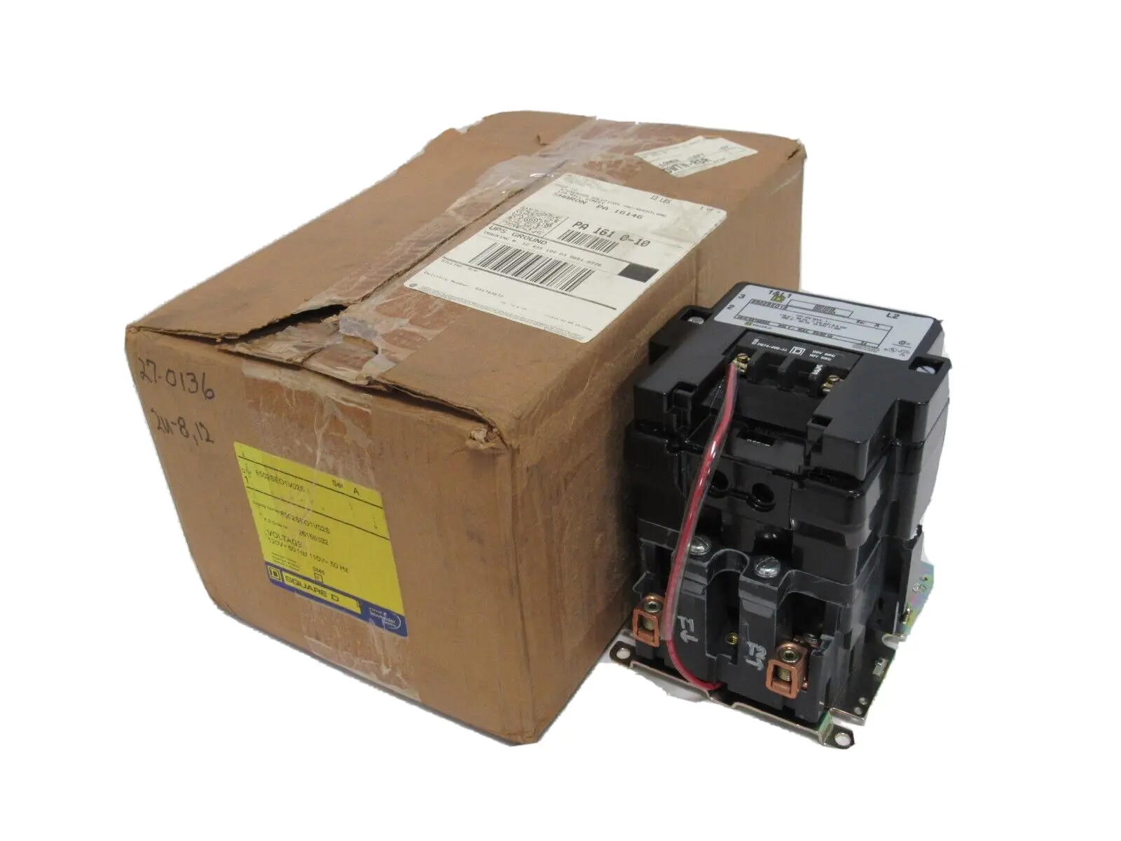 NEW SQUARE D 8502SEO1V02S CONTACTOR SIZE 3 8502SEO1S 110/120 VAC COIL SER.A