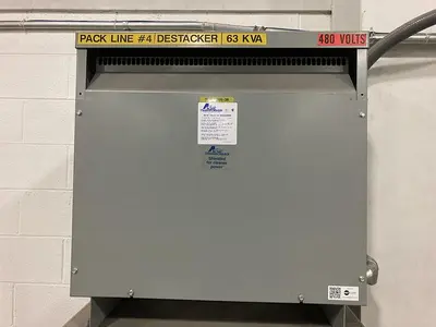 USED 63 KVA ACME DRIVE ISOLATION TRANSFORMER DTGB-63-4S