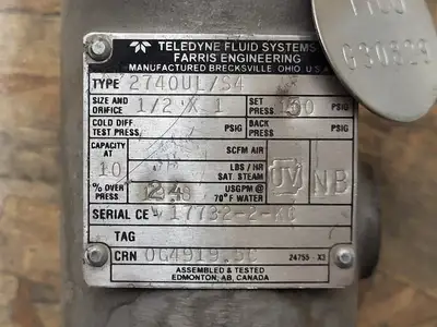 Used FARRIS ENGINEERING 2740UL/S4 Valves/Fittings British Columbia CA | Lenmark #255503