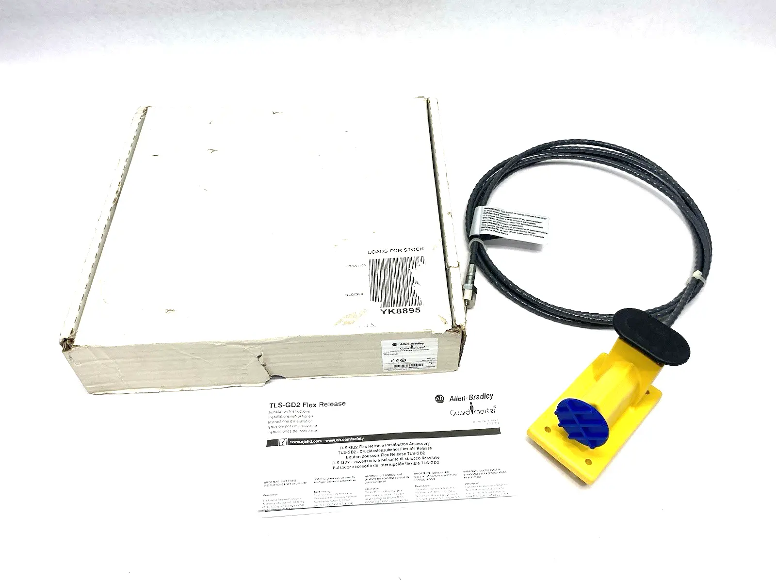 USED ALLEN-BRADLEY SER. A GUARDMASTER TLS-GD2 FLEXIBLE RELEASE CABLE 3M