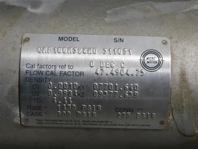 USED MICRO MOTION CMF100M328NU