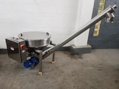 66" long x 4" dia. screw conveyor