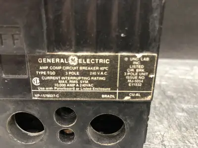 150 Amp, 3 Pole, 240 Volts Circuit Breaker