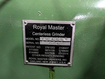 Used 2010 Royal Master TG12x4, 2010, HYD.DRESSER FOR GRINDING WHEEL Centerless Grinders New Jersey US | Machinery Values #1507202