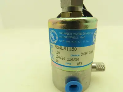 Honeywell Skinner V54LR1150 Solenoid Valve 3-Way NC 120V 150 PSI 1/8" NPT
