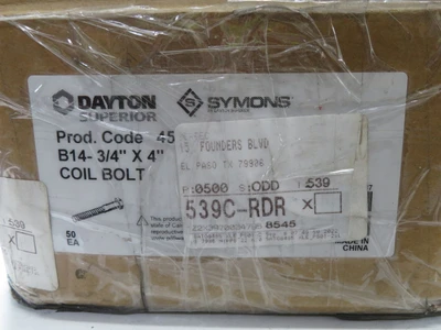 New | in-Stock SYMONS _UNKNOWN_ Bolts | OCO Industrial #1733995