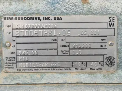 Used SEW-EURODRIVE KM187R97AM215 Motors (misc) British Columbia CA | Lenmark #1439903