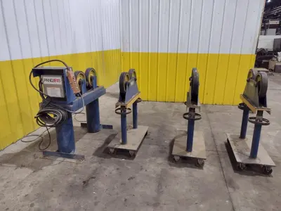 6,000 LB PANDJIRIS MODEL PIPER 3 TANK TURNING ROLLS, DRIVE & IDLERS, 110V : YOBRO 24750